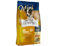 Happy Dog Mini Piemonte для собак мелких пород с чувствительным пищеварением утка/рыба/каштан 4кг