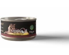 LANDOR Кон-вы для кошек Тунец с крабом 70 г