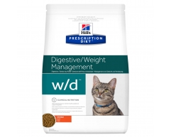 Hill's PRESCRIPTION DIET w/d сухой корм для кошек лечение сахорного диабета 1,5кг