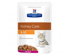Hill's PRESCRIPTION DIET k/d Beef пауч для кошек с заболеванием почек говядина 85г