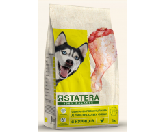 Statera сухой корм для собак всех пород курица 3кг