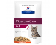 Hill's PRESCRIPTION DIET i/d chicken пауч для кошек лечение заболеваний ЖКТ курица 85г