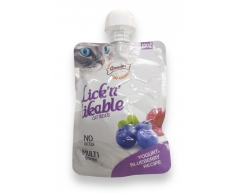Gnawlers Lick'n' Likable лакомство для кошек йогурт с черникой 100г