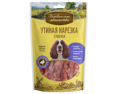 Деревенские лакомства для собак Утиная нарезка сушёная 90г