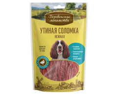 Деревенские лакомства для собак Утиная соломка нежная 90г