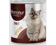 Baurenhof Holistic консерва влажный корм для кошек кролик 240г