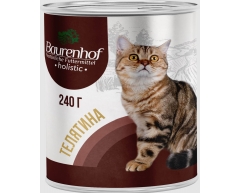 Baurenhof Holistic консерва влажный корм для кошек телятина 240г