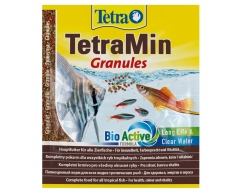 Tetra min Granules гранулы корм для всех видов декоративных рыб 15гр