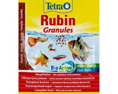 Tetra Rubin Granules гранулы корм для усиления цвета и яркости окраса рыб 15г