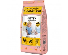 Chat&Chat Expert Premium сухой корм для котят с цыпленком 2кг