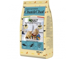 Chat&Chat Expert Premium сухой корм для взрослых кошек тунец 900г
