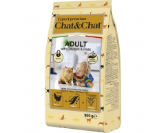 Chat&Chat Expert Premium сухой корм для взрослых кошек цыпленок  900г
