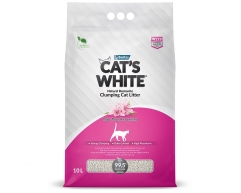 Cat's White Baby Powder  комкующийся наполнитель c ароматом дет присыпки 10л