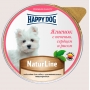 Happy Dog NaturLine ламистер для собак паштет ягненок/печень/сердце/рис 125г
