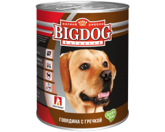 Зоогурман Big Dog консерва для собак говядина/гречка 850г