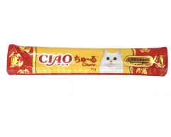 Inaba Ciao Churu лакомство пюре куриное филе/краб 14г 4RU104