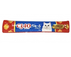 Inaba Ciao Churu лакомство пюре тунец магуро/морской гребешок 14г 4RU105