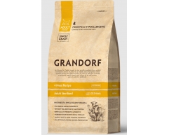 GRANDORF CAT 4 Meat PROBIOTIC STERILISED сухой корм для стерилиз кошек 4 мяса c пробиотиками 400г