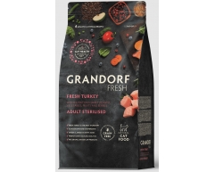 GRANDORF Fresh Cat Sterilised Turkey&Sweet Potato сухой корм для стер кошек индейка с бататом 400г
