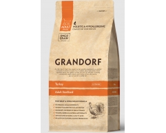GRANDORF CAT STERILISED сухой корм для стерилизованных кошек индейка 2кг