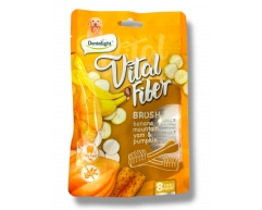 Dentalight Vital Fiber Щетка с бананом, бататом и тыквой 2,7"  8шт, 80 г