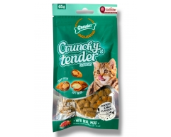 Gnawlers Crunchy tender лакомство для кошек подушечки с курицей и молоком 65г
