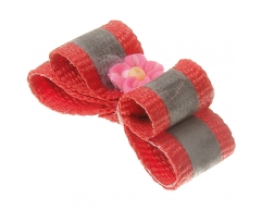 Pet Line Бантик (пара) светоотражающий двойной объёмный 3см*1см красный