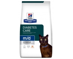 Hill's PRESCRIPTION DIET m/d сухой корм для кошек диетический рацион при сахарном диабете 1,5кг