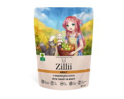 Zillii Healthy Care Skin & Coat пауч для кошек здоровье кожи и шерсти лосось в соусе 85г