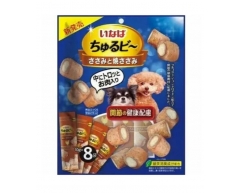 Inaba Churubee лакомство для собак трубочки куриное филе для кожи и сердца 10г