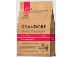 GRANDORF DOG Lamb&Turkey Med&Maxi сухой корм для собак средних и крупных пород ягнёнок/индейка 1кг